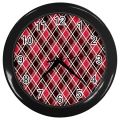 Geometric Wall Clock (black) by nateshop