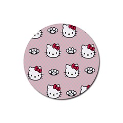 Hello Kitty Rubber Round Coaster (4 Pack) by nateshop