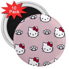 Hello Kitty 3  Magnets (10 Pack)  by nateshop