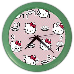 Hello Kitty Color Wall Clock by nateshop