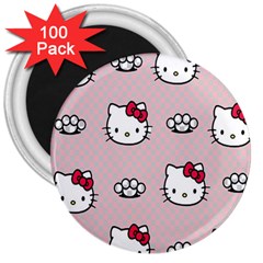 Hello Kitty 3  Magnets (100 Pack) by nateshop