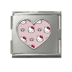 Hello Kitty Mega Link Heart Italian Charm (18mm) by nateshop