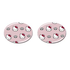 Hello Kitty Cufflinks (oval) by nateshop