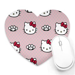 Hello Kitty Heart Mousepad by nateshop