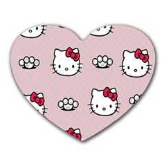 Hello Kitty Heart Mousepad by nateshop