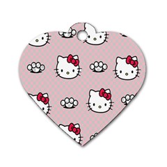 Hello Kitty Dog Tag Heart (one Side) by nateshop