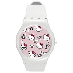 Hello Kitty Round Plastic Sport Watch (m) by nateshop