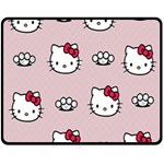 Hello Kitty Double Sided Fleece Blanket (Medium)  58.8 x47.4  Blanket Front