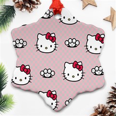 Hello Kitty Ornament (snowflake) by nateshop