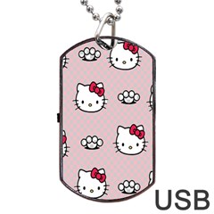 Hello Kitty Dog Tag Usb Flash (two Sides) by nateshop