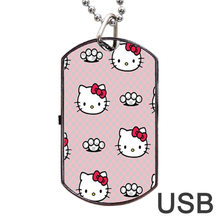 Hello Kitty Dog Tag USB Flash (Two Sides)