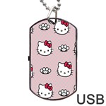 Hello Kitty Dog Tag USB Flash (Two Sides) Back