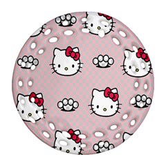 Hello Kitty Ornament (round Filigree) by nateshop