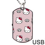 Hello Kitty Dog Tag USB Flash (Two Sides) Front