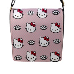 Hello Kitty Flap Closure Messenger Bag (l) by nateshop