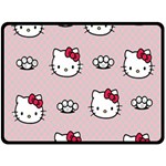 Hello Kitty Double Sided Fleece Blanket (Large)  80 x60  Blanket Back