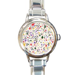 Illustration Round Italian Charm Watch by nateshop