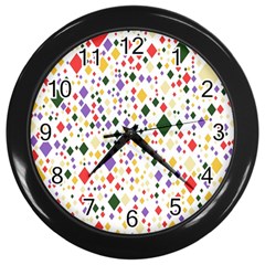 Illustration Wall Clock (black) by nateshop