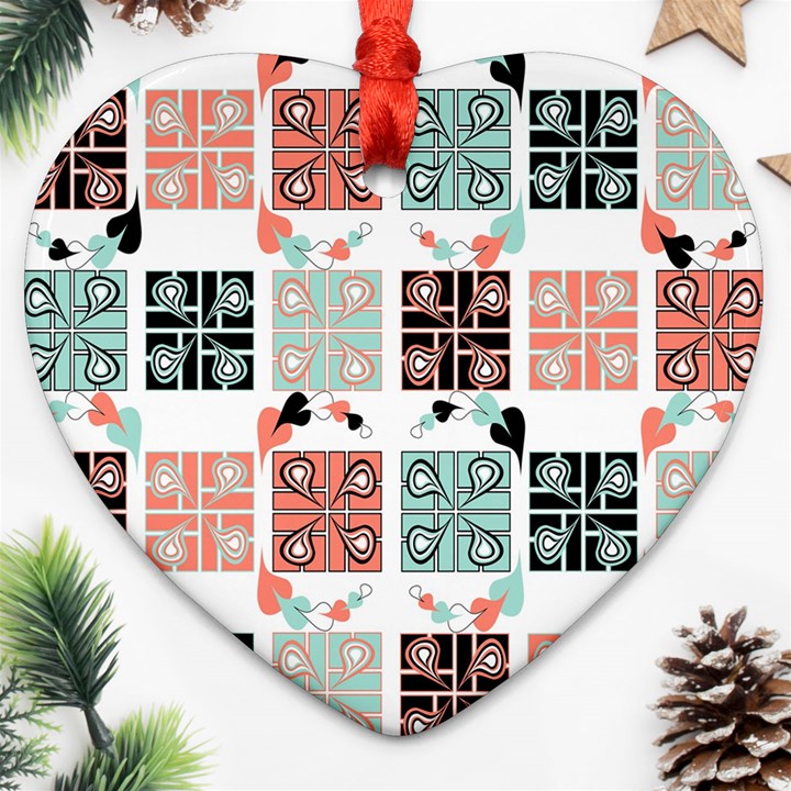 Mint Heart Ornament (Two Sides)