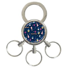 Party-hat 3-ring Key Chain by nateshop