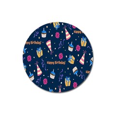 Party-hat Magnet 3  (round) by nateshop