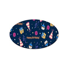 Party-hat Sticker Oval (10 Pack) by nateshop