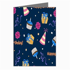 Party-hat Greeting Cards (pkg Of 8) by nateshop