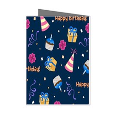 Party-hat Mini Greeting Cards (pkg Of 8)