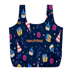 Party-hat Full Print Recycle Bag (l) by nateshop