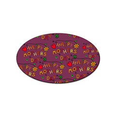 Seamless,happy Mothers Day Sticker (oval) by nateshop