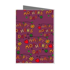 Seamless,happy Mothers Day Mini Greeting Cards (pkg Of 8) by nateshop