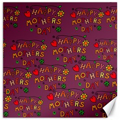 Seamless,happy Mothers Day Canvas 20  X 20  by nateshop