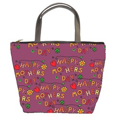 Seamless,happy Mothers Day Bucket Bag by nateshop