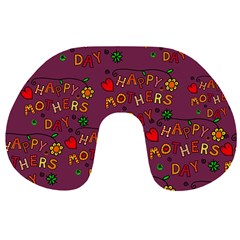 Seamless,happy Mothers Day Travel Neck Pillow by nateshop