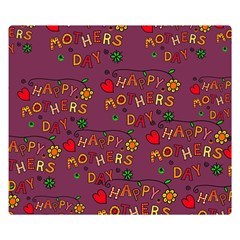 Seamless,happy Mothers Day Double Sided Flano Blanket (small)  by nateshop