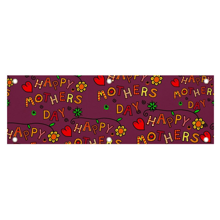 Seamless,happy Mothers Day Banner and Sign 6  x 2 