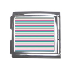 Stripes Mega Link Italian Charm (18mm)