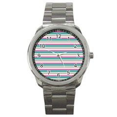 Stripes Sport Metal Watch