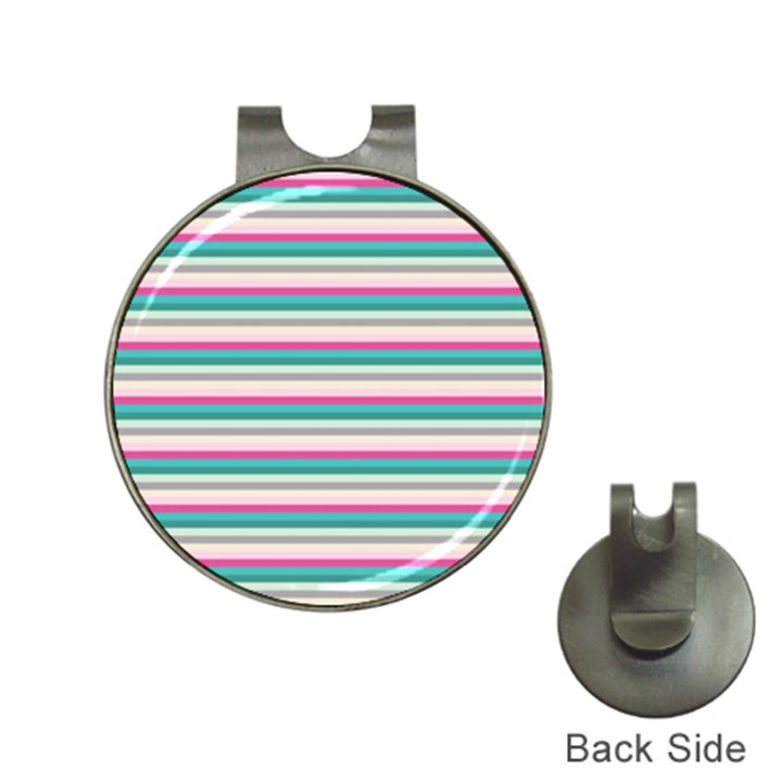 Stripes Hat Clips with Golf Markers