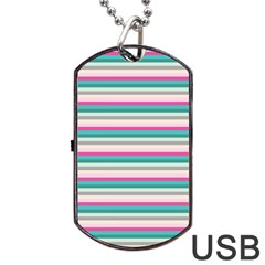 Stripes Dog Tag USB Flash (One Side)