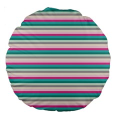 Stripes Large 18  Premium Round Cushions