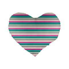 Stripes Standard 16  Premium Heart Shape Cushions