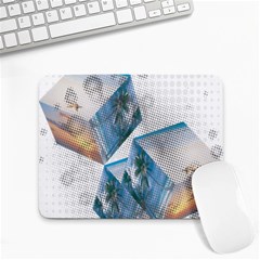 Cubes 3d Mockup Dots Game Cutout Small Mousepad by danenraven