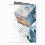 Cubes 3d Mockup Dots Game Cutout Greeting Cards (Pkg of 8) Right