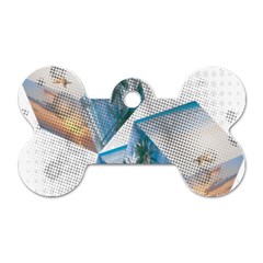 Cubes 3d Mockup Dots Game Cutout Dog Tag Bone (One Side)