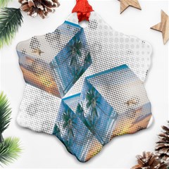 Cubes 3d Mockup Dots Game Cutout Snowflake Ornament (Two Sides)