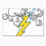 Storm Thunder Lightning Light Flash Cloud Postcard 4 x 6  (Pkg of 10) Front