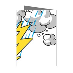 Storm Thunder Lightning Light Flash Cloud Mini Greeting Cards (pkg Of 8) by danenraven