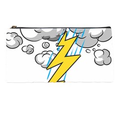 Storm Thunder Lightning Light Flash Cloud Pencil Case by danenraven