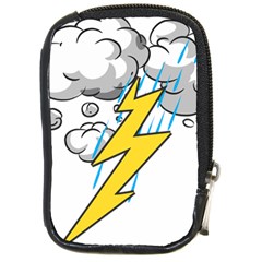 Storm Thunder Lightning Light Flash Cloud Compact Camera Leather Case by danenraven